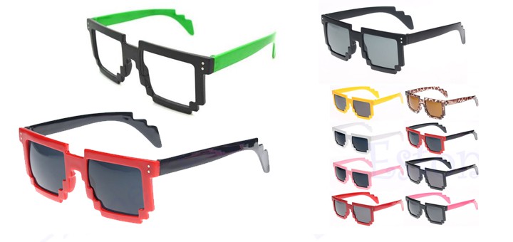 nerd pixel sonnenbrille
