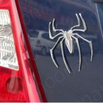 spiderman 3d emblem verchromt logo