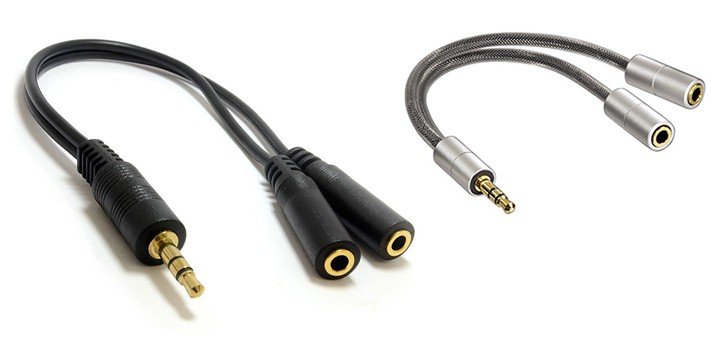 3,5 mm klinke splitter audiokabel y adapter